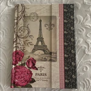Paris themed tri fold journal